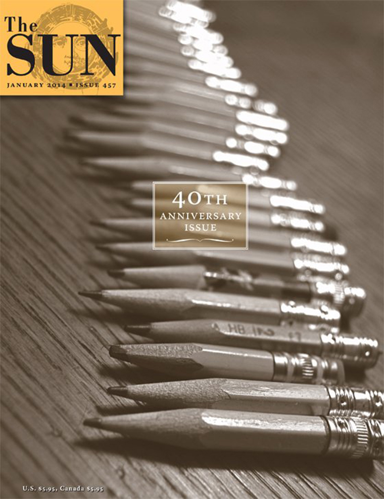January 2014 cover of The Sun on the magazine's fortieth anniversary.