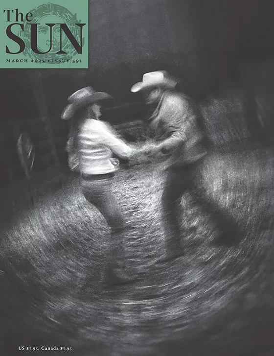 March 2025 cover of The Sun. A couple dancing at a ranch.