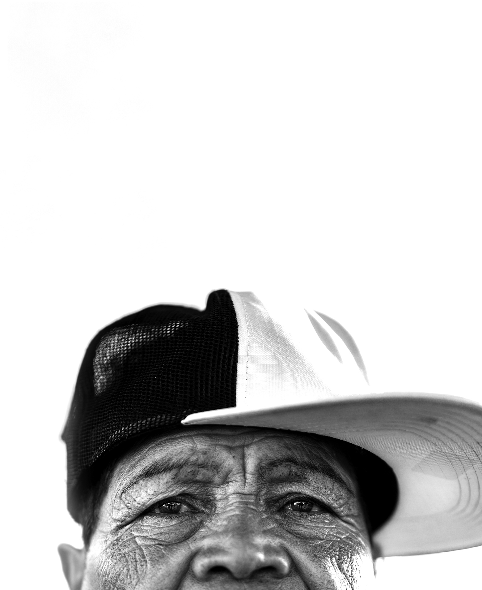 Partial-face portraits of interesting characters on the streets of various California cities